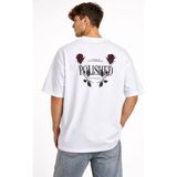 Zenna Tarz Erkek Bisiklet Yaka Baskılı Kısa Kollu Tişört Streetwear Günlük Basic Pamuklu T-Shirt - Beyaz