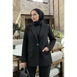 zenne Scuba Blazer Ceket 2272 - SİYAH