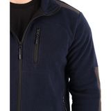 Zenobya Softshell Garnili Polar Ceket - Lacivert- Zenobya - 3XL - 09L-Lacivert