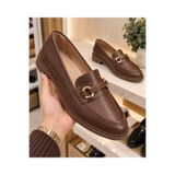 Zenora Shoes Kadın Loafer Makosen Casual Tokalı Günlük Yumuşak Ayakkabı
