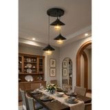 Zenova Model Siyah 3"lü Yemek Masası Oturma Çocuk Yatak Odası Modern Ledli Avize