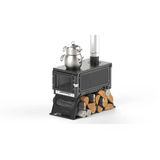 Zenron Modern Mangal Izgaralı Kamp Sobası / Çadır Sobası