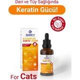ZentiaVet B Complex Forte Kedi Likit 50 ml Kolay Kullanım ve Vitamin Desteği ile Tüy Sağlığını Artırır - Kahverengi