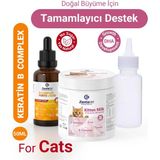ZentiaVet Yavru Kedi Süt Tozu Anne Sütü Destekli Hamile Yavru Kediler için Yavru Kedi Biberonu Hediyeli 200g