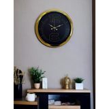 Zentime 40 Cm Gold Lüks Duvar Saati