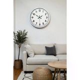 Zentime 40 Cm Metal Beyaz Klasik Duvar Saati