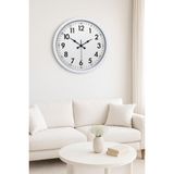 Zentime Beyaz Dekoratif Stil 52 Cm Metal Duvar Saati - 05
