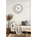 Zentime Beyaz Standart Dekoratif 36 Cm Metal Duvar Saati - 01