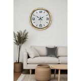 Zentime Gold Lüks 40 Cm Metal Modern Duvar Saati - 08