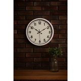 Zentime White Classic Modern 52 Cm Metal Duvar Saati - 01 - Beyaz