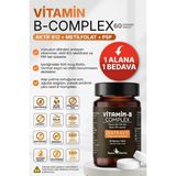 Zentravit B COMPLEX VİTAMİN - Çift Aktif Form / 60 Çiğneme Tablet 1 ALANA 1 BEDAVA - Aromasız