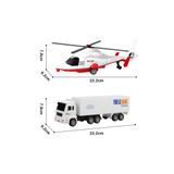 zentya4516 Mey İthalat® BIG251H1 CITY CAR HELİKOPTER/KAMYON 2 Lİ ARAÇ zd4526