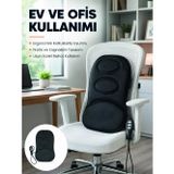 zentya4516 Mey İthalat® Ev ve Araç İçin Masaj Minderi Modlu Isıtmalı Titreşimli Koltuk Masaj