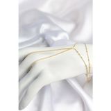 zentya4516 Mey İthalat® Gold Renk Minimal Zirkon Taşlı Su Yolu Model Şahmeran zd4526