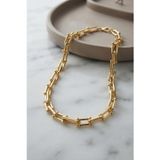 zentya4516 Mey İthalat® Gold Renk Pirinç Tifani Model Kadın Kolye zd4526