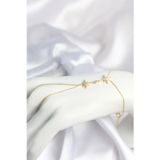 zentya4516 Mey İthalat® Pirinç Gold Renk Kutup Yıldızı Model Zirkon Taşlı Şahmeran zd4526