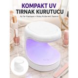 zentya4516 Mey İthalat® Seyehat Tipi Mini Oje Kurutucu Ultraviole Mor Işık Protez Tırnak Kurutu