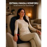 zentya4516 Mey İthalat® Sırt Bel Boyun ve Kalça Destekli Isıtmalı Masaj Koltuğu Minderi zd452