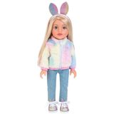zentya4516 Mey İthalat® Tavşan Kulaklı Saç Bantlı Bebek 47 cm zd4526