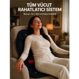 zentya4516 Mey İthalat® Titreşimli Isıtmalı Koltuk Tipi Masaj Minderi Ergonomik Tasarım zd4526