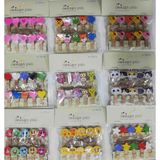 Zenvia 10'lu Şekilli Ahşap Mandallar 3.5cm (10'lu Set-10 Paket) - 000-Siyah - standart