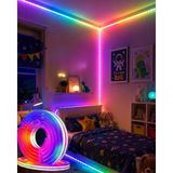 Zenvia 16 Milyon Renk Rgb Neon Şerit LED Iç ve Dış Mekan Dekor Işığı Znv-Tcndym - 1 m - Renkli