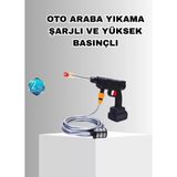 Zenvia 21V Akülü Basınçlı Yıkama Makinesi Çift Akülü ve Hızlı Şarj Özellikli