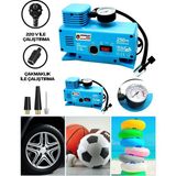 Zenvia 220 Volt-12 Volt 250 Psi Geniş Uygulama Yelpazesi Kompresör Lastik Hava Şişirme Oto Pompası