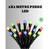 Zenvia 2x2 Metre Pil Ile Çalışan Perde LED Işık – 8 Modlu Dekoratif ZNV2025 - Renkli