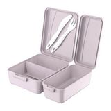 Zenvia 3 Bölmeli Çatal Bıçaklı Beslenme Kabı - Diyet Kabı ZNV-EVVN3263