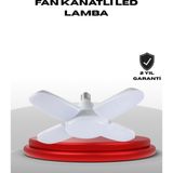 Zenvia 4 Kollu Katlanır Pervane LED Ampül 60 Watt Yüksek Aydınlatma ve Enerji Tasarrufu ZNV2025 - 1 m - 2700K