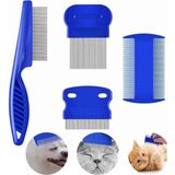 Zenvia 4'lü Bit Pire Tarağı Set Kedi Köpek Evcil Hayvan Tüy Toplayıcı Mavi Znv-Tcndym - Ahşap