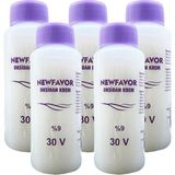 Zenvia 5 Adet Oksidan Krem Saç Boya Sıvısı 9'luk 30 Volüme 60 ml (ZNV-556)