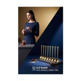 Zenvia 8'li Lüks Gold Zamak Ölçü ve Baharat Kaşığı Seti - Özel Tasarım 722902 - Renkli