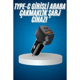 Zenvia Araç Içi Hızlı Şarj Soketi 38W Oto Çakmaklık Type-C Araba Çakmaklık Znv-Tcndym - 1 - Çok Renkli