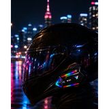 Zenvia Bluetooth 5.3 Motosiklet Kask Intercom Gürültü Engelleyici Su Geçirmez Kulaklık - Kırmızı