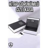 Zenvia Büyük Boy Anahtarlı Kitap Görünümlü Gizli Kasa Çelik Kasa Altın Kasası Znv-Tcndym - 1