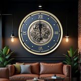 Zenvia Çarklı Duvar Saati 60 cm ZNV-TTT3245 - 1 lt - Renkli