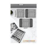 Zenvia Çift Taraflı Uzayabilen Ayarlı Çekmece Içi Kaşıklık 721772 - Renkli