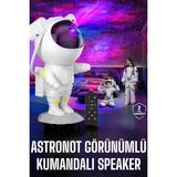 Zenvia Çocuklara Özel Projeksiyon Astronot Lamba Speaker Sevimli ZNV2025 - Renkli