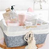 Zenvia Çok Amaçlı Saklama Organizer Kutu Kare Keçe Sepet (Mini) - 03433 ZNV2025 - 10 x 10 cm - Renkli