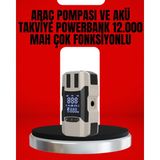 Zenvia Dijital Ekranlı Araç Pompası Akü Takviye Powerbank 12.000 Mah ZNV-HBY3245 - 0 - 3 Yaş - 0 - Siyah