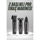 Zenvia Dijital Göstergeli 3 Başlıklı Tıraş Makinesi Islak Kuru Lazer Öncesi Günlük - 1