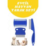 Zenvia Evcil Hayvan Tarak Seti 4'lü Bit Tarağı Ked Köpek Tüyüne Uygun Znv-Tcndym - Ahşap