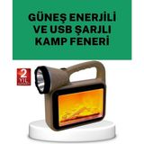 Zenvia Güneş Enerjili Alev Efektli Lamba – Cob Teknolojili Dış Mekan Aydınlatma ZNV-HBY3245 - 1 - Renkli
