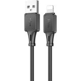 Zenvia Hoco X101 USB To iPhone Lightning 2.4A Hızlı Şarj ve Data KABLOSU-(5775) ZNV-HBY3245 - Siyah