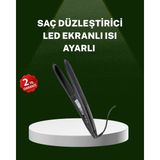 Zenvia Isı Ayarlı 2025 Titanyum Kaplama Seramik Plakalı Saç Düzleştirici A Kalite Orijinal Znv-Tcndym - 0 - Siyah - 1