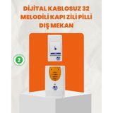 Zenvia Kablosuz Kapı Zili Ev ve Ofis Için Konforlu Çözüm ZNV-HBY3245 - Renkli - 1
