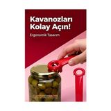Zenvia Kavanoz Açacağı Konserve Açacağı -Vakumlu Kapak Açma Aparatı 715704 - Renkli