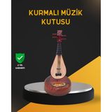 Zenvia Klasik Ud Figürlü Melodili Müzik Kutusu Şık Hediyelik ZNV-254110 - Ahşap